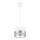 Luster na sajli MILO 1xE27/60W/230V, srebrne boje