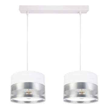 Luster na sajli MILO 2xE27/60W/230V srebran