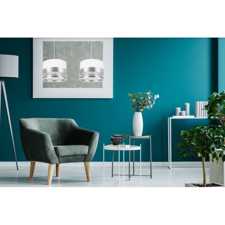 Luster na sajli MILO 2xE27/60W/230V srebran