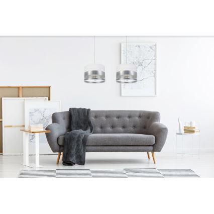 Luster na sajli MILO 2xE27/60W/230V srebran