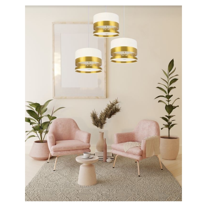 Luster na sajli MILO 3xE27/60W/230V zlatni