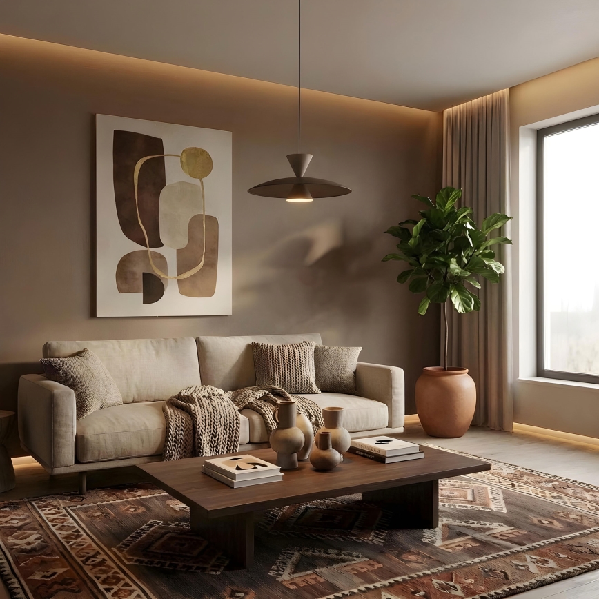 Luster na sajli MISTIC 1xGX53/15W/230V braon