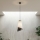 Luster na sajli MODA 1xE27/15W/230V siva/crna