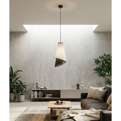 Luster na sajli MODA 1xE27/15W/230V siva/crna
