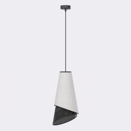 Luster na sajli MODA 1xE27/15W/230V siva/crna