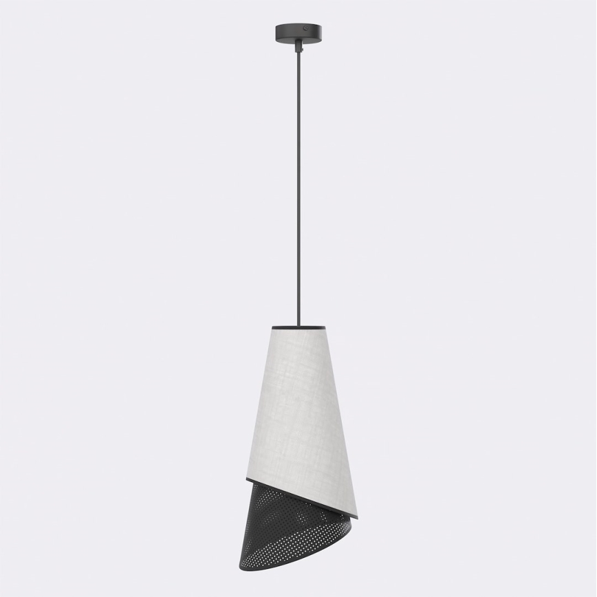 Luster na sajli MODA 1xE27/15W/230V siva/crna