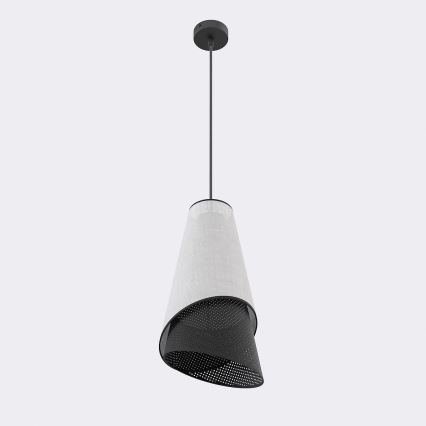 Luster na sajli MODA 1xE27/15W/230V siva/crna