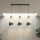 Luster na sajli MODA 3xE27/15W/230V siva/crna
