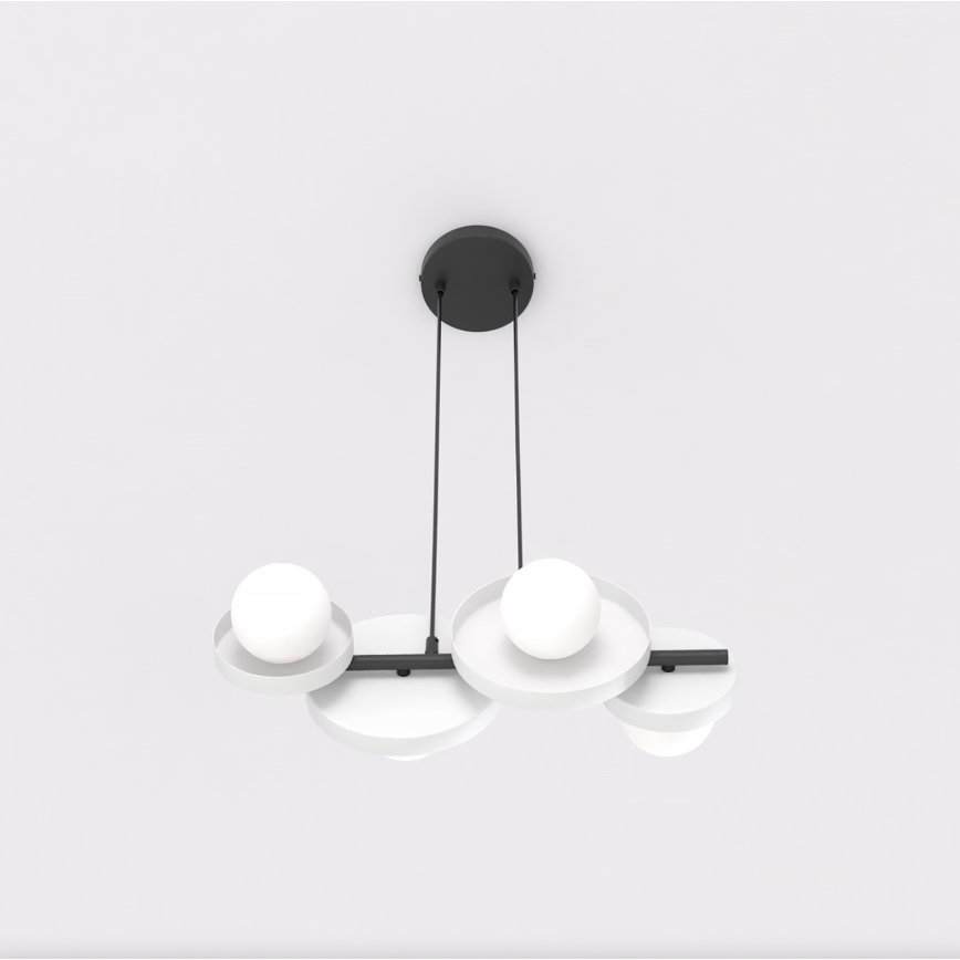 Luster na sajli MODEL 4xG9/8W/230V bela