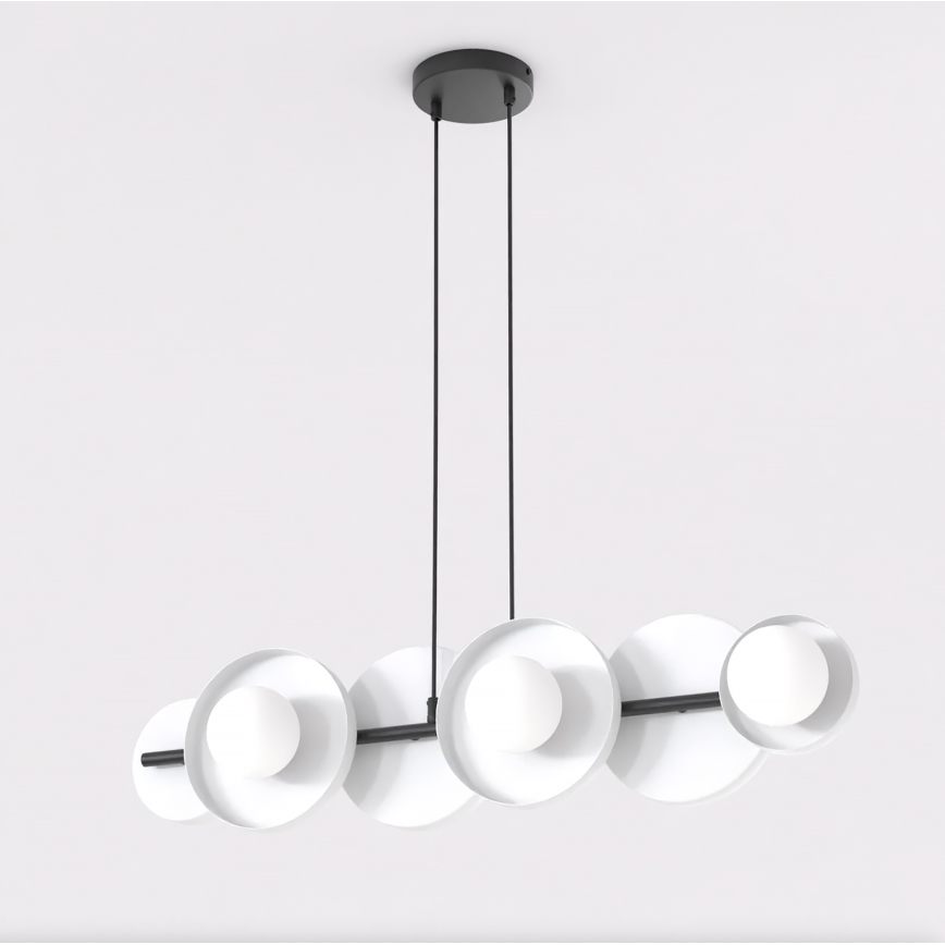 Luster na sajli MODEL 6xG9/8W/230V bela