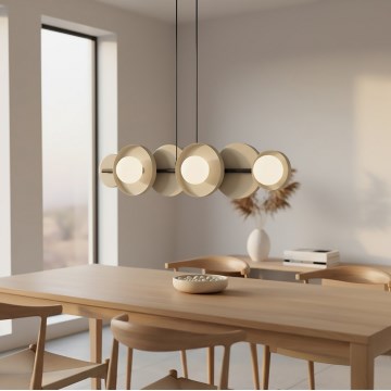 Luster na sajli MODEL 6xG9/8W/230V bež