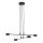 Luster na sajli MODUS 4xGX53/10W/230V, crne boje