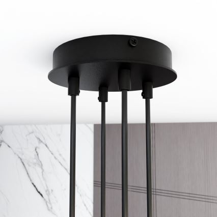 Luster na sajli MODUS 4xGX53/10W/230V, crne boje