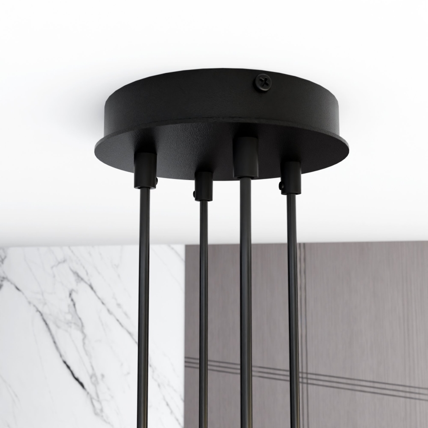 Luster na sajli MODUS 4xGX53/10W/230V, crne boje