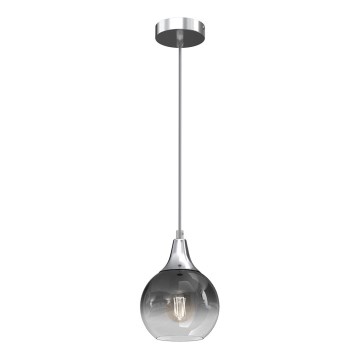 Luster na sajli MONTE 1xE27/60W/230V prečnik 15 cm mat hrom