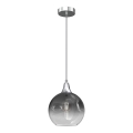 Luster na sajli MONTE 1xE27/60W/230V prečnik 20 cm, matni hrom