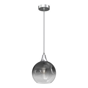 Luster na sajli MONTE 1xE27/60W/230V prečnik 20 cm, matni hrom