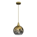 Luster na sajli MONTE 1xE27/60W/230V prečnik 20 cm zlatna