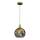 Luster na sajli MONTE 1xE27/60W/230V prečnik 20 cm zlatna