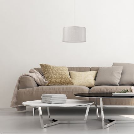 Luster na sajli MONTE 1xE27/60W/230V srebran
