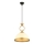 Luster na sajli MONZA 1xE27/40W/230V prečnik 26 cm krem/bronza