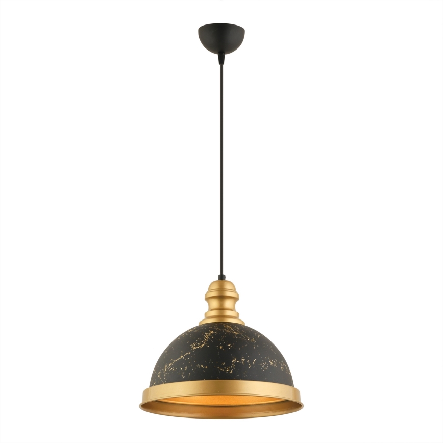 Luster na sajli MONZA 1xE27/40W/230V Ø 29 cm crna/brončana