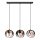Luster na sajli MOONLIGHT 3xE27/15W/230V crni/bakreni