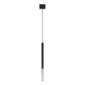 Luster na sajli MOSAIC 1xG9/12W/230V crna/sjajni hrom
