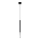 Luster na sajli MOSAIC 1xG9/12W/230V crna/sjajni hrom