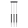 Luster na sajli MOSAIC 3xG9/12W/230V crna/sjajni hrom