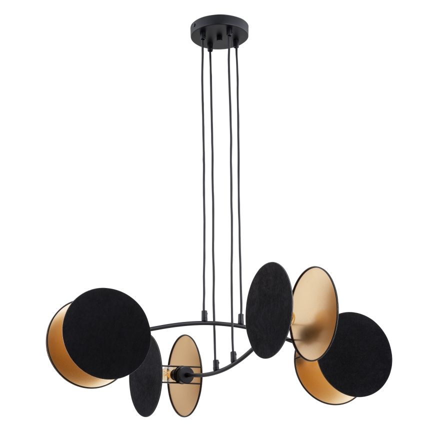 Luster na sajli MOTIF 4xE27/10W/230V crna