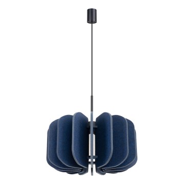 Luster na sajli MULA 1xE27/15W/230V prečnik 45 cm plav