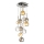 Luster na sajli MUSCAT 12xE14/40W/230V zadimljeno/zlatno/prozirno