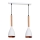 Luster na sajli MUZA 2xE27/60W/230V buk