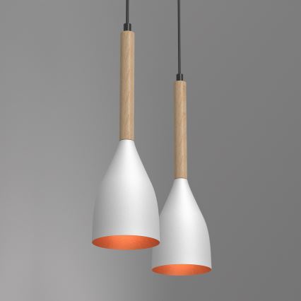 Luster na sajli MUZA 2xE27/60W/230V buk