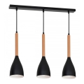 Luster na sajli MUZA 3xE27/60W/230V buk