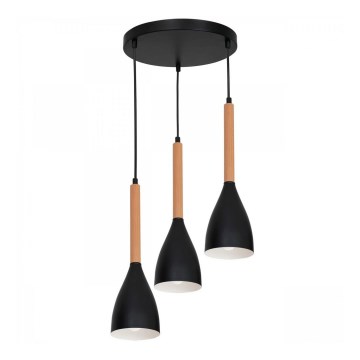 Luster na sajli MUZA 3xE27/60W/230V buk