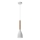 Luster na sajli MUZA NEW 1xE27/60W/230V buk/bela