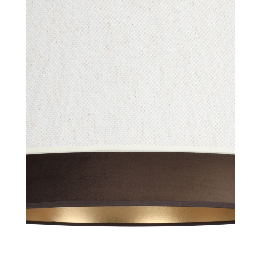 Luster na sajli NATIA 1xE27/60W/230V prečnik 45 cm bela/braon