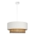 Luster na sajli NATIA 1xE27/60W/230V prečnik 45 cm bela/braon