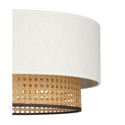 Luster na sajli NATIA 1xE27/60W/230V prečnik 45 cm bela/braon