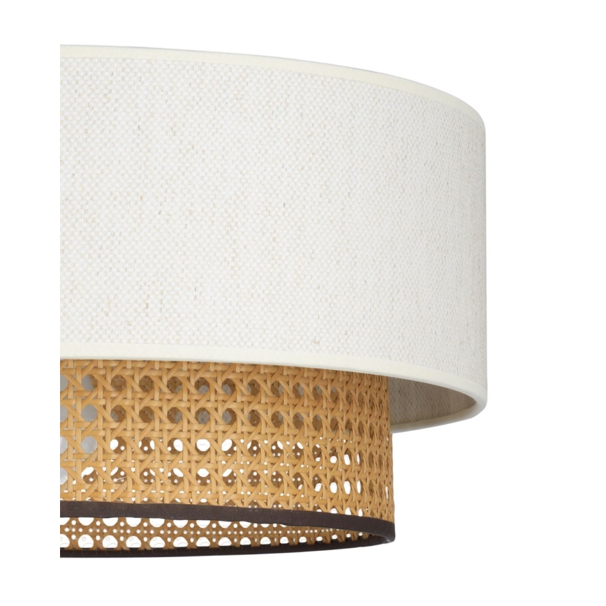 Luster na sajli NATIA 1xE27/60W/230V prečnik 45 cm bela/braon