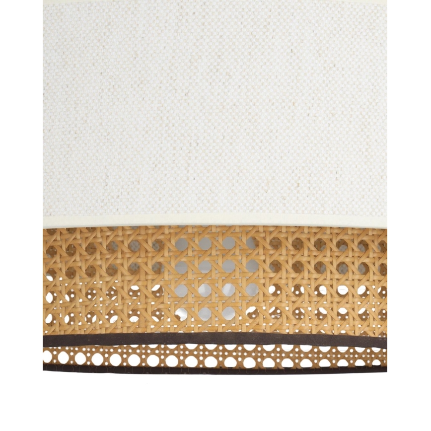 Luster na sajli NATIA 1xE27/60W/230V prečnik 45 cm bela/braon