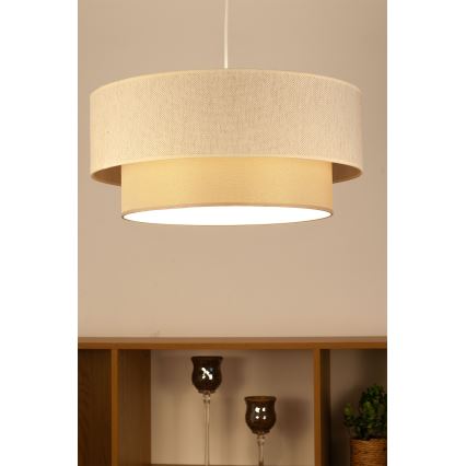 Luster na sajli NATIA 1xE27/60W/230V prečnik 45 cm krem