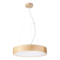 Luster na sajli NATURAL MODERN 3xE27/15W/230V prečnik 47,5 cm od borovine