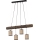 Luster na sajli NEGRO 4xE27/25W/230V borovina