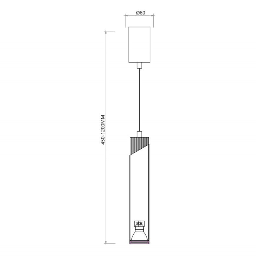 Luster na sajli NEO 1xGU10/8W/230V beo