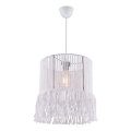 Luster na sajli NESS MACRAME 1xE27/40W/230V bela