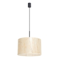 Luster na sajli NEVIA 1xE27/15W/230V prečnik 40 cm bež/mramorni dekor
