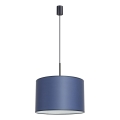 Luster na sajli NEVIA 1xE27/15W/230V Ø 40 cm plava
